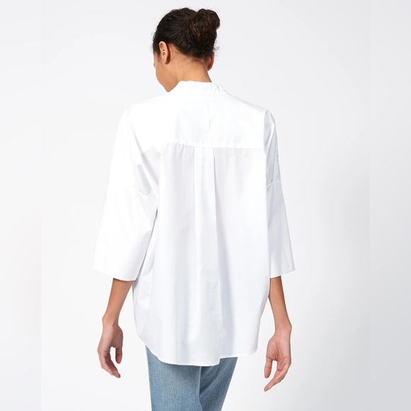 Women’s KAL REIMAN Pleat hem white kimono- Size XS - Picture 4 of 9